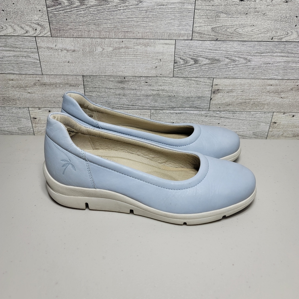 Dromedaris Vanessa slip on light blue size 8.5